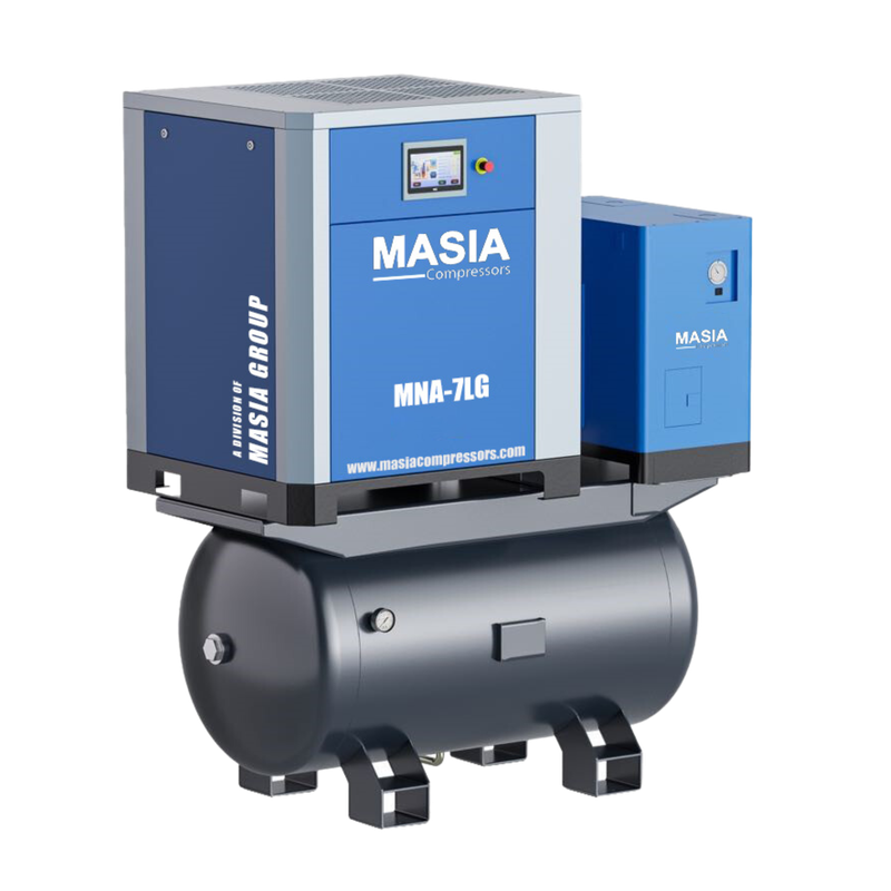 Compresor Lubricado MNA-7LG VSD 101 PSI 40,61 CFM 220VAC 10HP