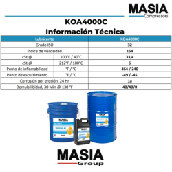 Lubricante Semisintético Kaeser M460 4000 Horas Iso 46