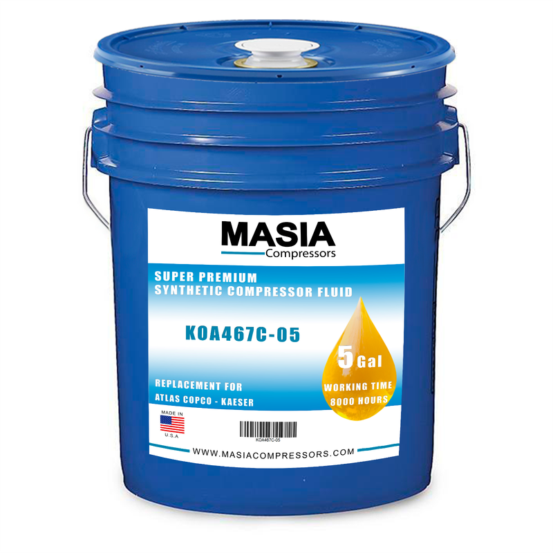 Lubricante Para Atlas Copco Paroil S 5 Gal Pao Iso-46 8000 H