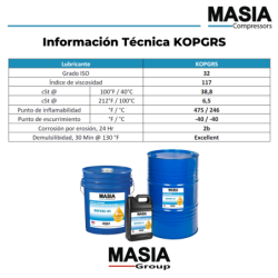 Lubricante Para Compresores 8000 Horas Kopgrs 5 Galones