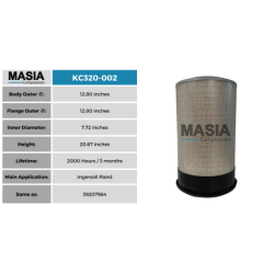 Filtro De Aire Para Compresores Doosan Nro - 35355395