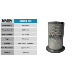 Filtro Separador Para Compresores Ingersoll Rand 39705728