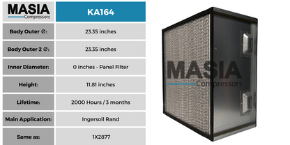 1X8264 Filtro de Aire Compatible con Ingersoll Rand