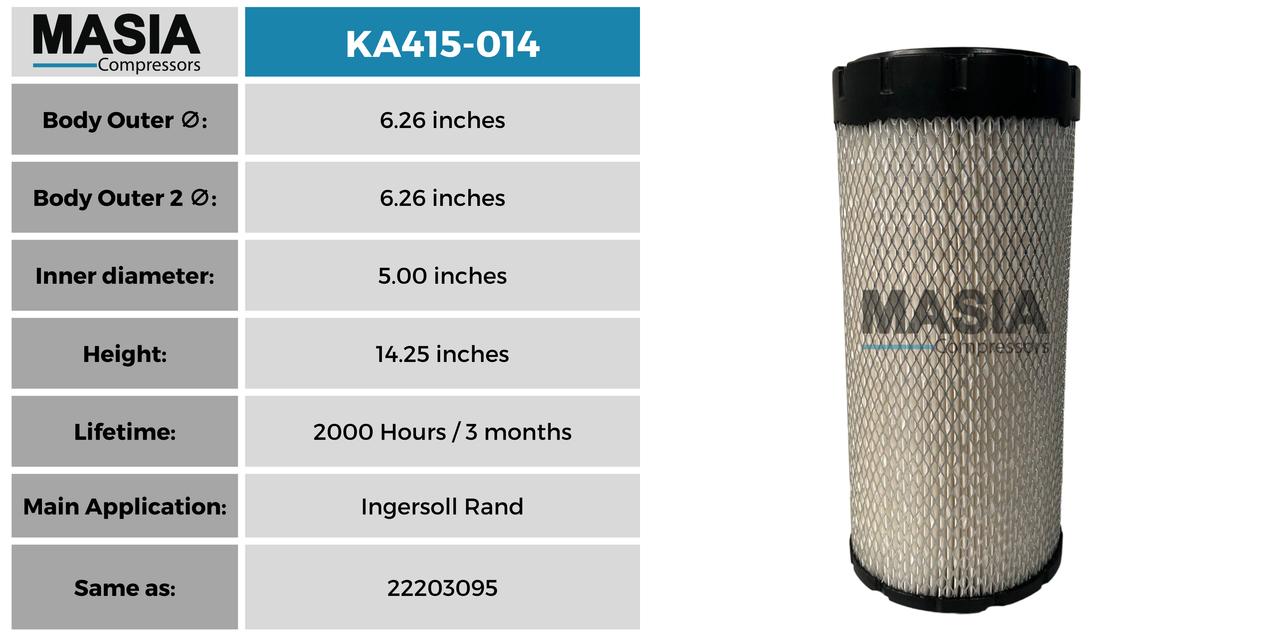 Filtro De Aire Keltec Technolab KA415-014