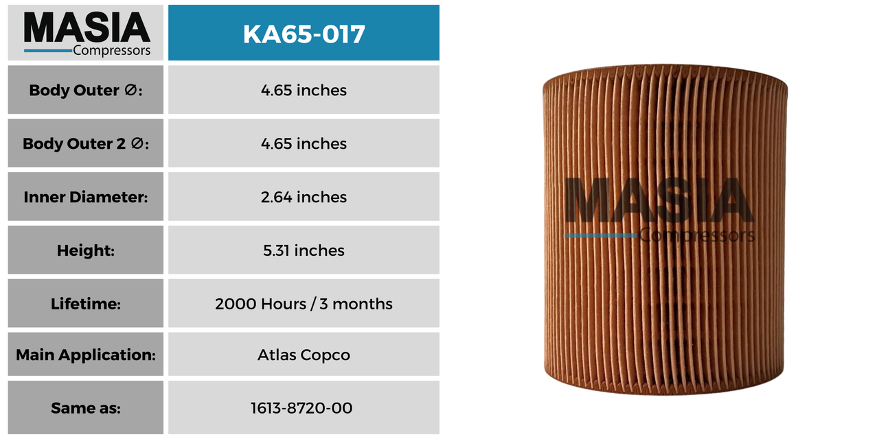 Filtro De Aire Compair 176288