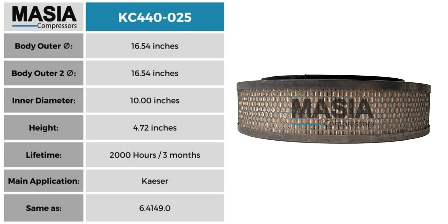 Filtro De Aire Kaeser 4E0301.0