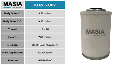 OAS99001 Filtro Separador Compatible con Baldwin