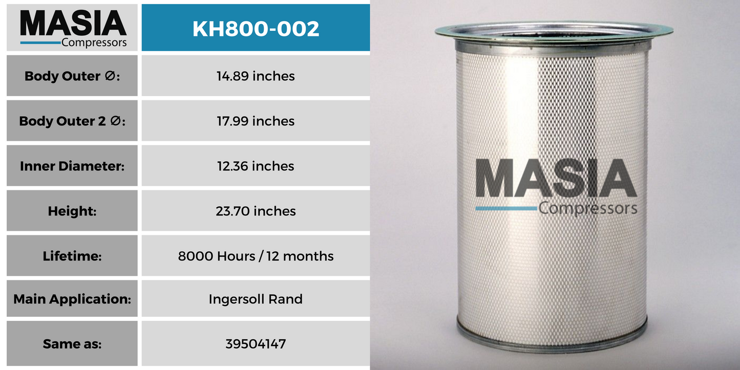 P52-5704 Filtro Separador Compatible con Donaldson