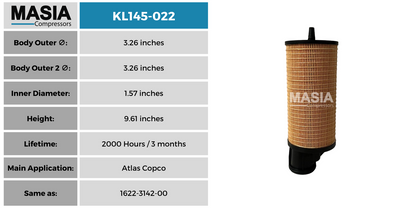 KL145-022 Filtro de Aceite Keltec Technolab