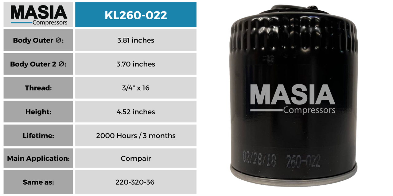 Filtro De Aceite Sullivan-Palatek 34-30050-305