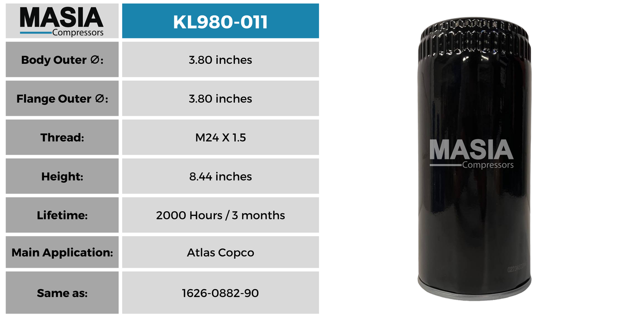 Filtro De Aceite Kaeser 6.3464.0