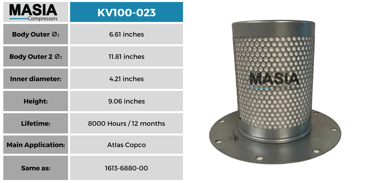 S138D0006 Filtro Separador Compatible con United Air Filter