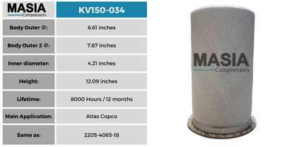 Filtro Separador Us Air Compressor 1311 1254 00