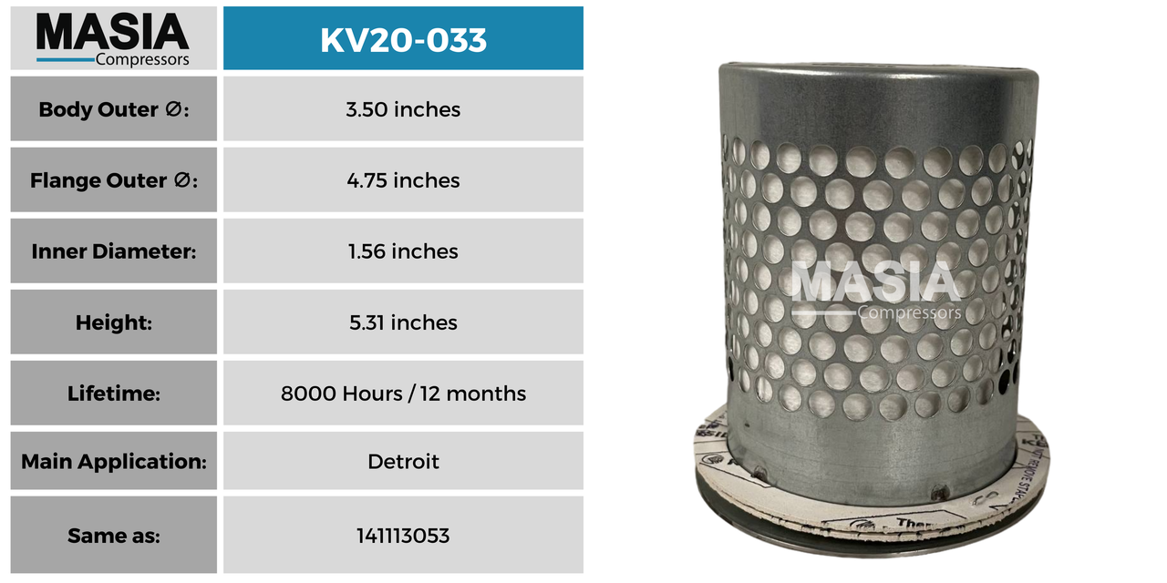 Filtro Separador Detroit 141113053