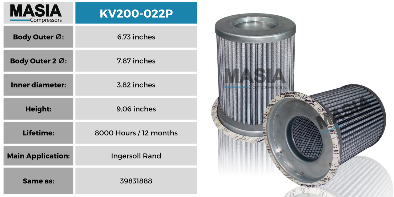 P78-5230 Filtro Separador Compatible con Donaldson