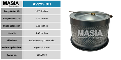MV295-011 Filtro Separador Masia Compressors