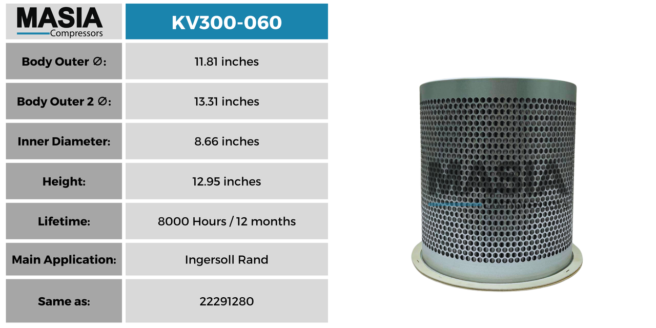 S138D0554 Filtro Separador Compatible con United Air Filter