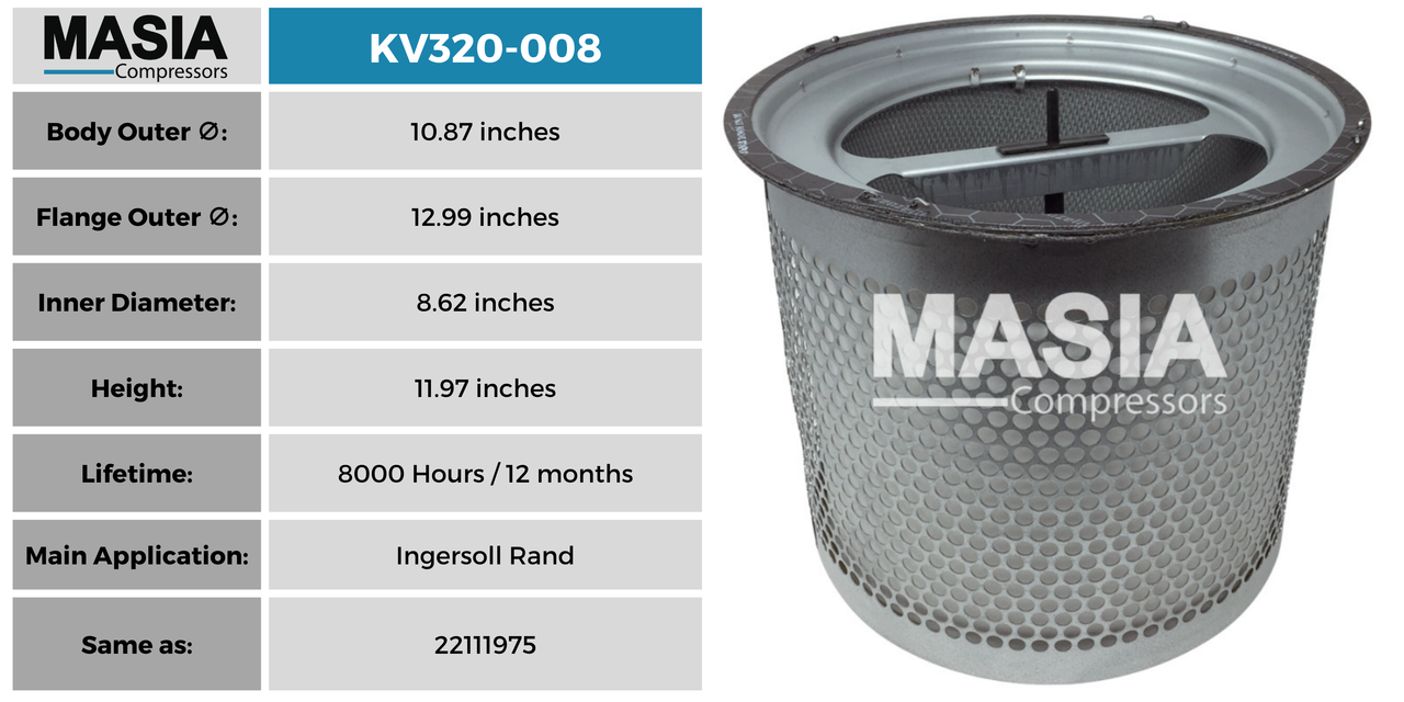 DZ300515 Filtro Separador Compatible con Doosan