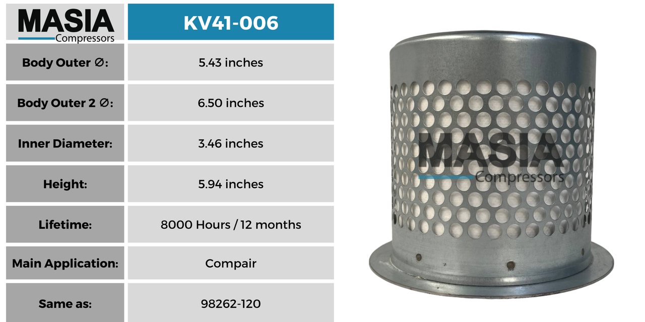 Filtro Separador Compair Ck6063-120