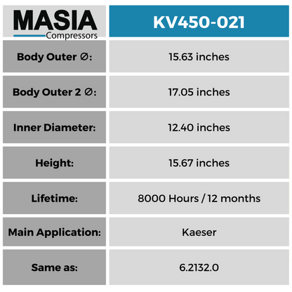 Filtro Separador Kaeser 6.2132.0