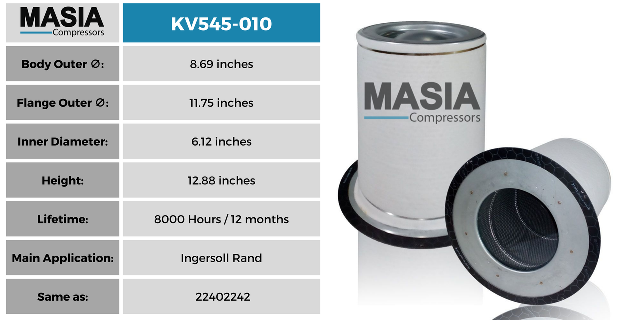 P53-8611 Filtro Separador Compatible con Donaldson