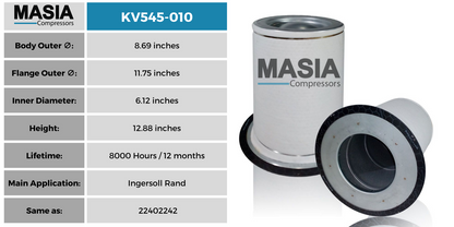 MV545-010 Filtro Separador Masia Compressors