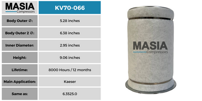 Filtro Separador Kaeser 6.3789.1