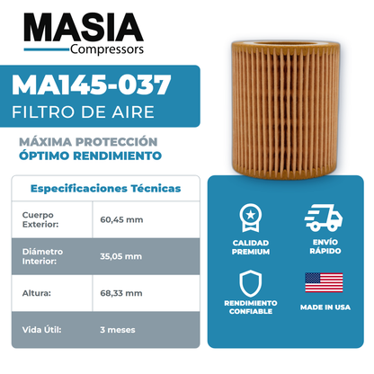 QGS-10 Kit de Filtros 4000 Horas (6211473700, 6211472550, 6221372850)
