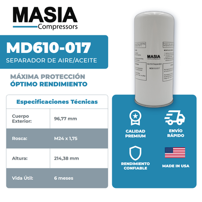 QGS10 8000 Hours Kit de Servicio (6211473700, 6211472650, 2200640593, 146073-001)