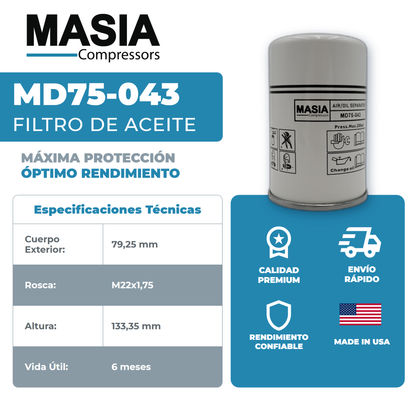 QRS-3 Kit de Servicio 4000 Horas (6211473700, 6211472500, 6221372650, 6215714100)