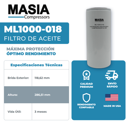 SSR-EP100 Kit de Servicio 8000 Horas (39708466, 39911631, 54601513, 38459582)