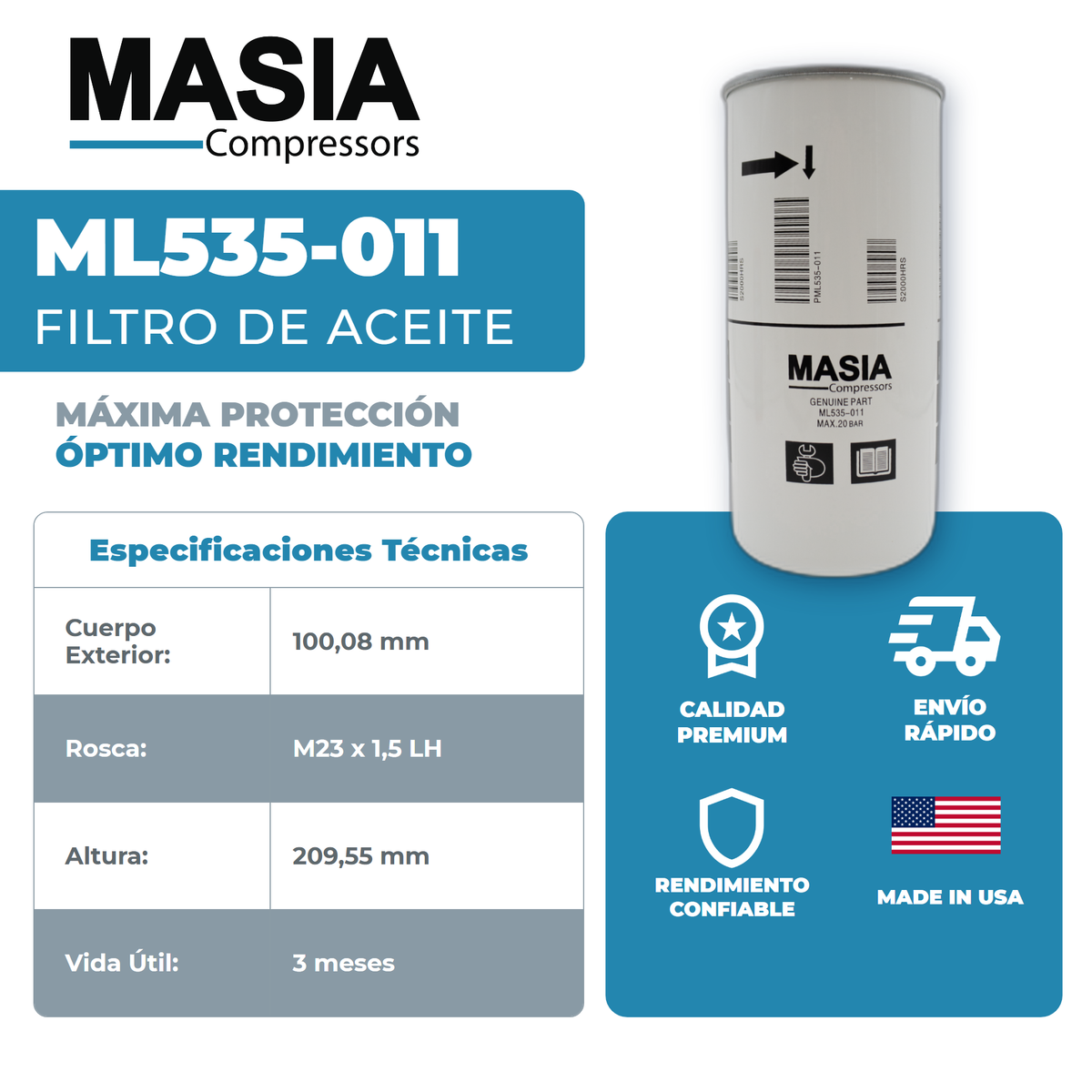GA-30P FF Kit de servicio (1613-7408-00, 1625-7525-00, 1622-5696-00, 1310-0368-38)