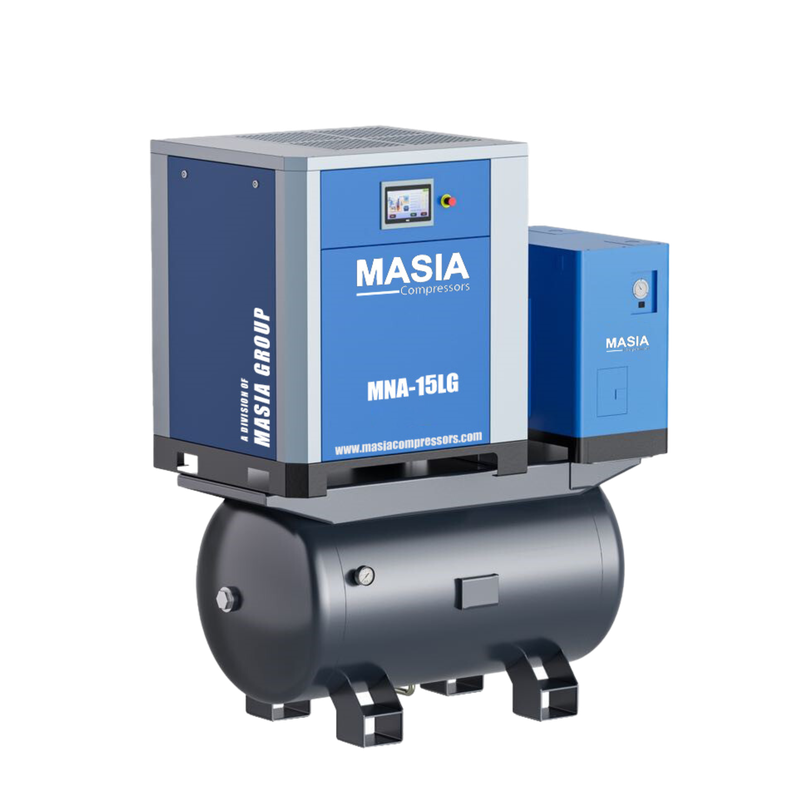 Compresor Con Tanque De Aire Integrado 20 HP 220VAC