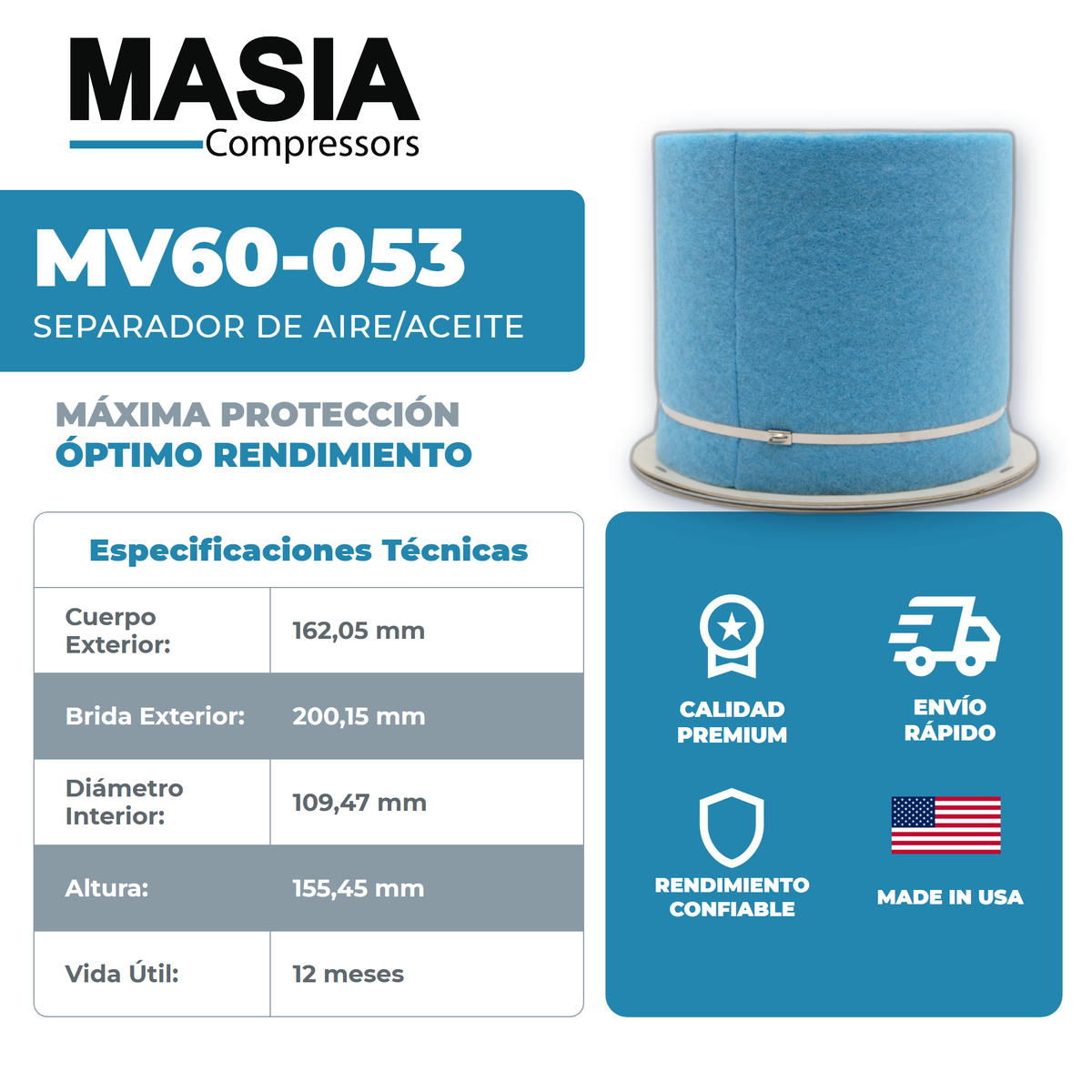 SSR-EP50SE Kit de Servicio 8000 Horas (92889534, 39907175, 54595442, 39433735)